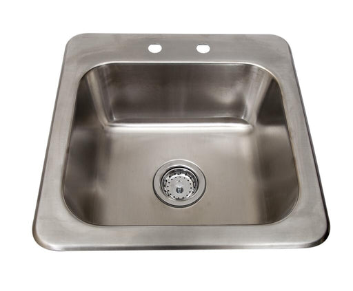 BK Resources DDI-1614824-P-G 1 Compartment Dropin Sink 16"x14"x8" w/ Faucet