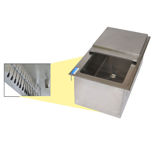 BK Resources DICP7-2820 28"x20" Dropin Ice Bin With 7C Cold Plate