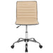 Tan Ribbed Task Office Chair