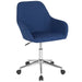 Blue Fabric Mid-Back Chair