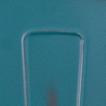 Distressed Blue-Tl Metal Stool