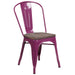 Purple Metal Chair