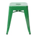 4 Pack Green Metal Stool