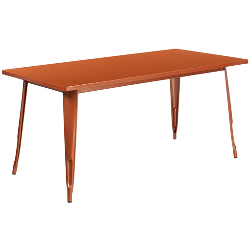 31.5x63 Copper Metal Table
