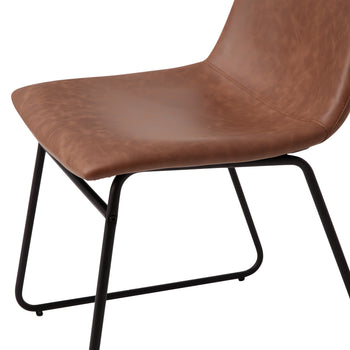 2Pk 18" Lt Brown Dining Chairs