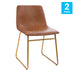 2Pk 18" Lt Brown Dining Chairs