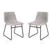 2Pk 18" Lt Gray Dining Chairs