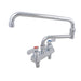 BK Resources EVO-4DM-18 Evolution 4" Deck Mount Stainless Steel Faucet, 18" Swing Spout