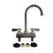 BK Resources EVO-4DM-4G Evolution 4" Deck Mount Stainless Steel Faucet, 4.5" Gooseneck Spout