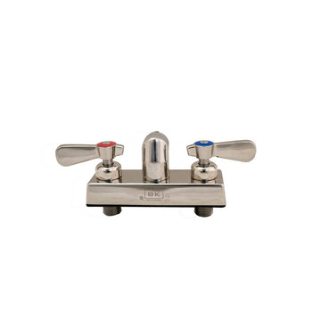 BK Resources EVO-4SM-XX Evolution 4" C/C Splash Mount Stainless Steel Faucet less, Body Only