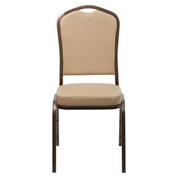 Tan Vinyl Banquet Chair