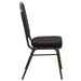 Black Fabric Banquet Chair