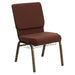 Brown Fabric Church Chair