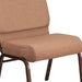 Caramel Fabric Church Chair