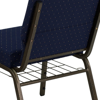 Blue Dot Fabric Church Chair