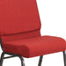 Crimson Fabric Church Chair