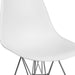 White Plastic/Chrome Chair
