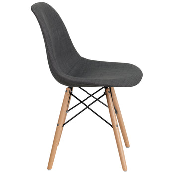 Gray Fabric/Wood Chair