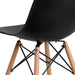 Black Plastic/Wood Chair