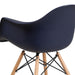 Navy Plastic/Wood Chair