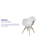 White Plastic/Wood Chair