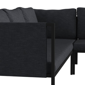 BK Sectional-Charcoal Cushions