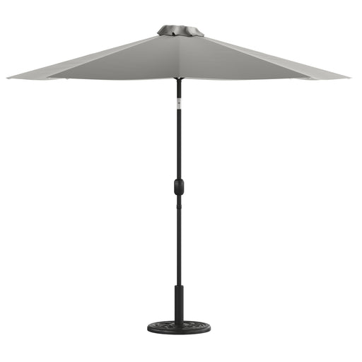 Gray Umbrella & Black Base Set