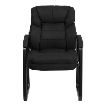 Black Microfiber Side Chair