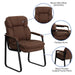 Brown Microfiber Side Chair
