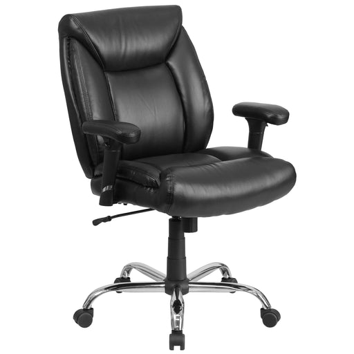 Black 400LB Mid-Back Chair