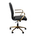 Black/Gold Swivel Desk Chair