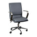 Gray/Chrome Swivel Desk Chair