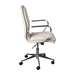 Taupe/Chrome Swivel Desk Chair