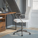 White/Chrome Swivel Desk Chair