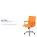 Orange Mid-Back Vinyl Chair