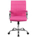 Pink Mid-Back Vinyl Chair