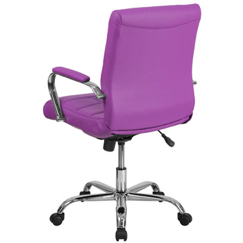 Purple Mid-Back Vinyl Chair
