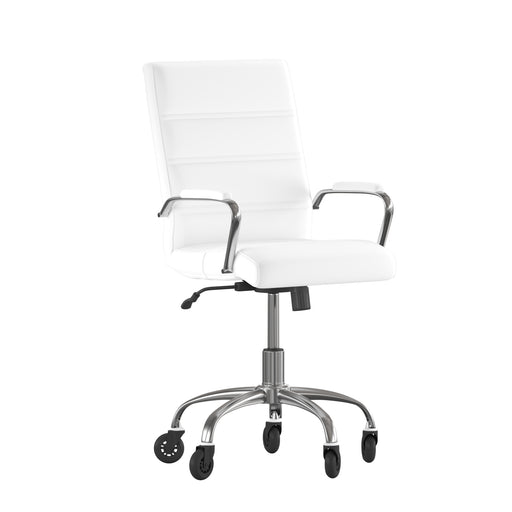 White Chair with Skate Wheels