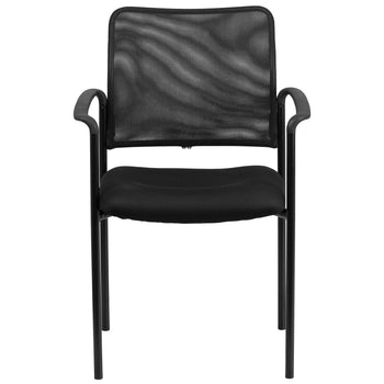 Black Mesh Side Chair w/ Arms