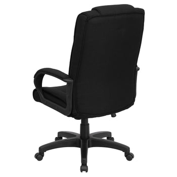 Black High Back Fabric Chair