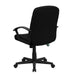 Black Mid-Back Fabric Chair