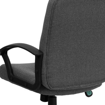 Gray Mid-Back Fabric Chair
