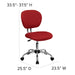 Red Mid-Back Task Chair
