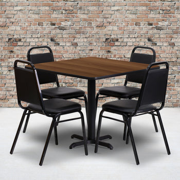 36SQ WA Table-Banquet Chair
