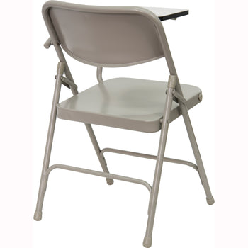 Beige Metal Tablet Arm Chair