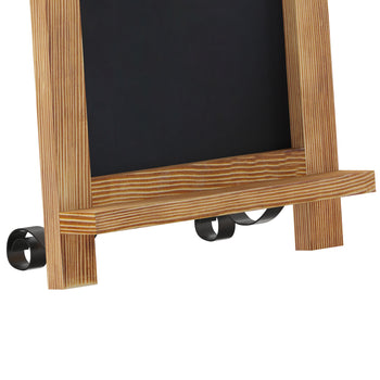 Torched Tabletop Chalkboard