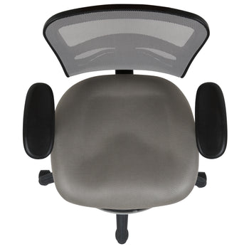 Gray Draft Chair-Black Frame