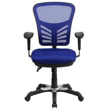 Blue Mid-Back Mesh Chair