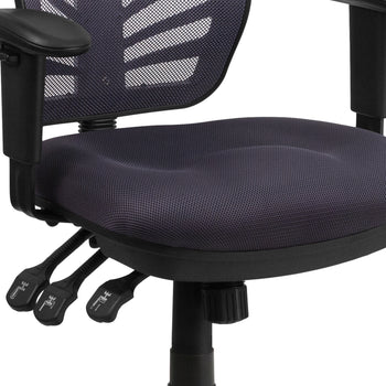 Dark Gray Mid-Back Mesh Chair