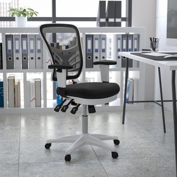 Black/White Mesh Office Chair